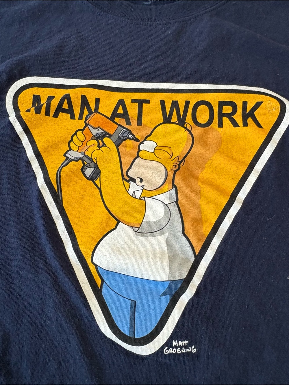 The Simpsons Y2K Homer Shirt Mens Size  XL Short Sleeve Man At Work 2007
